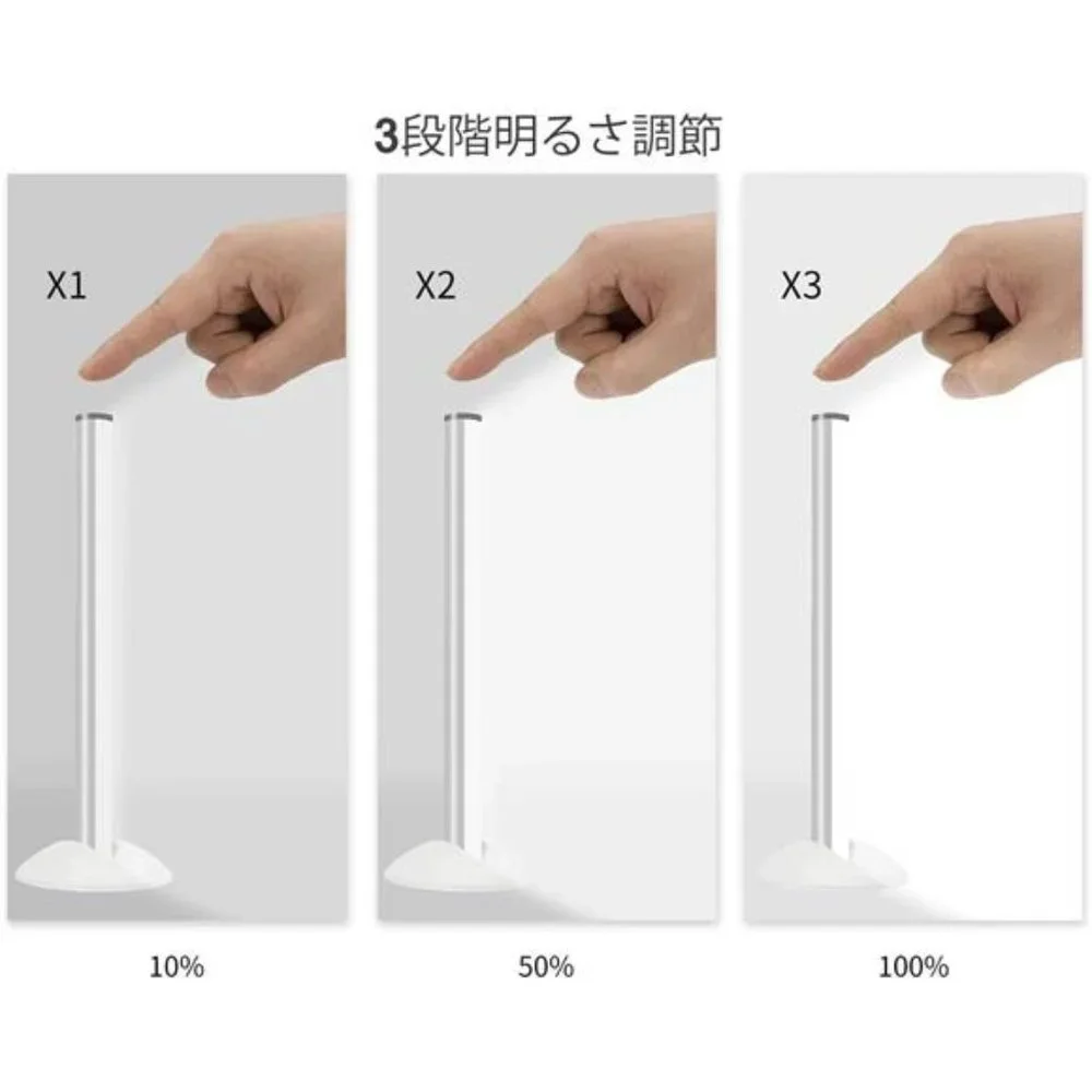 LED Mirror Lights Portable Rechargeable Vanity Light 3 Brightness Touch Control